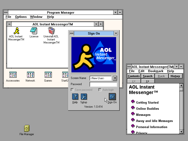 AOL Instant Messanger 1